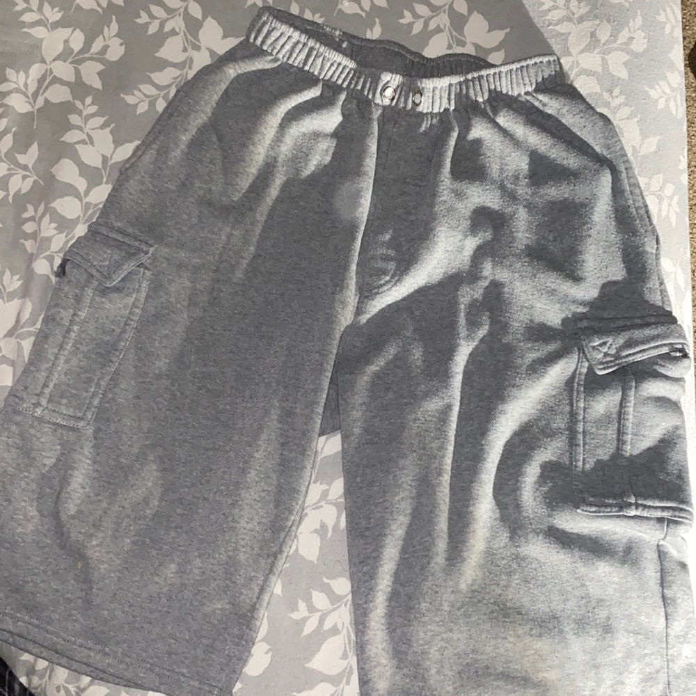 Mens Plus OldSkool Branded Cargo Sweatshorts